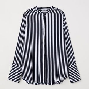 NAVY STRIPED BLOUSE